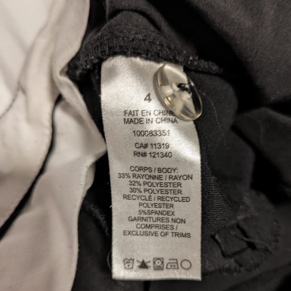 Dynamite Wide Leg High-Waist Black Dress Pants - Picture 8 of 10